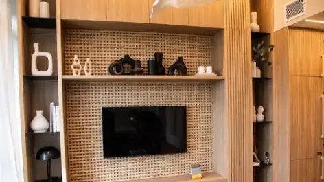 Paneles de durlock donde va la tele